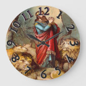 Daniel in der Löwenuhr Große Wanduhr (Vorderseite)