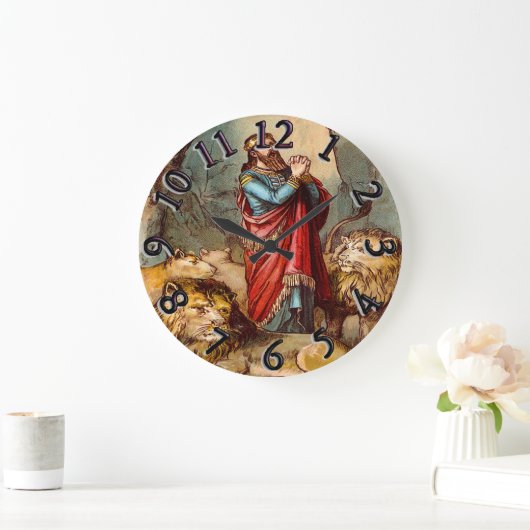 Daniel in der Löwenuhr Große Wanduhr (Zuhause)