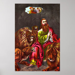 Daniel in der Löwenzahn des Vintage-Poster Poster