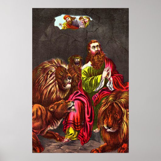 Daniel in der Löwenzahn des Vintage-Poster Poster (Vorne)