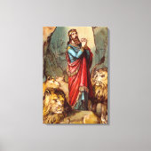 Daniel in der Löwenzunge ummantelte Canvas Leinwanddruck (Vorderseite)