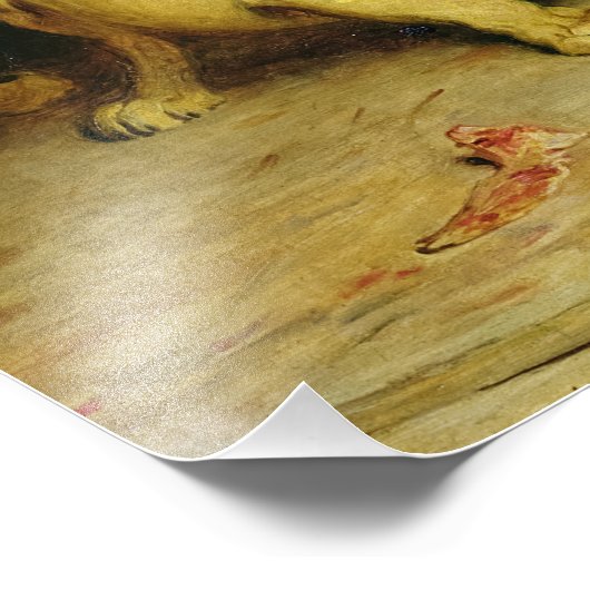 Daniel in Lions' Den von Briton Riviere Fotodruck (Ecke)