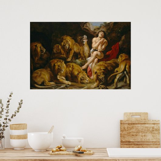 DANIEL IN the LIONEN DEN Poster (Küche)