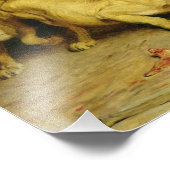 Daniel in the Lions' Den, 1872 von Briton Riviere Fotodruck (Ecke)