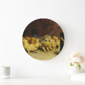 Daniel in the Lions' Den, 1872 von Briton Riviere Große Wanduhr (Zuhause)