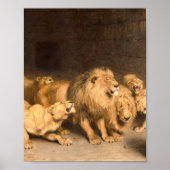 Daniel in the Lions Den 1872 von Briton Riviere Poster (Vorne)