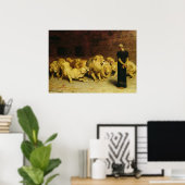 Daniel in the Lions' Den, 1872 von Briton Riviere Poster (Heimbüro)