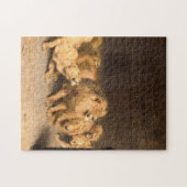 Daniel in the Lions Den 1872 von Briton Riviere Puzzle (Horizontal)