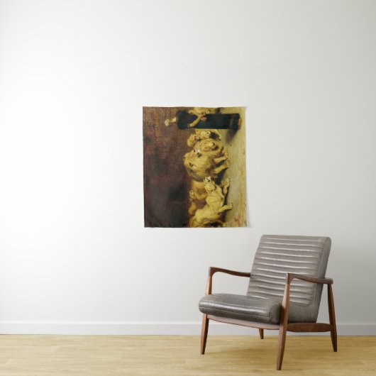 Daniel in the Lions' Den, 1872 von Briton Riviere Wandteppich (Beispiel)