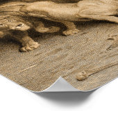 Daniel in the Lions Den, 1875 von Briton Riviere Poster (Ecke)