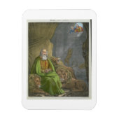 Daniel in the Lions' Den, aus einer Bibel, gedruck Magnet (Vertikal)