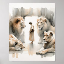 Daniel in the Lions Den, Digital Print, Skizzen,
