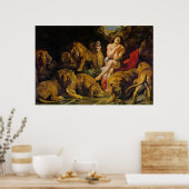 Daniel in the Lion's Den Poster (Küche)