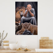 Daniel in the Lion's Den Poster (Küche)