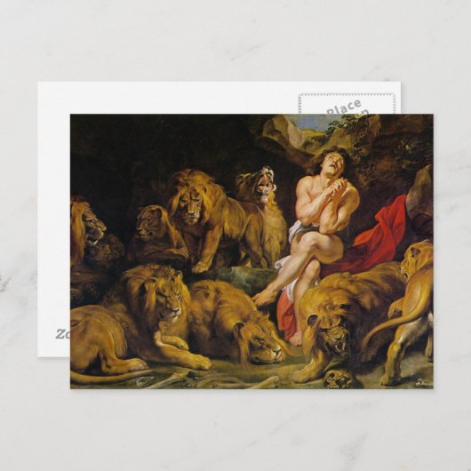 Daniel in the Lion's Den Postkarte (Vorne/Hinten)