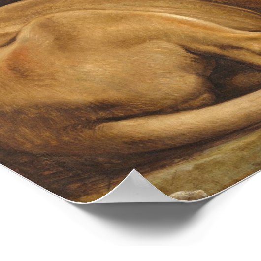 Daniel in the Lions' Den - Rubens Fine Art Poster (Ecke)