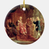 Daniel interpretiert Nebuchadnezzars ersten Traum Keramik Ornament (Hinten)