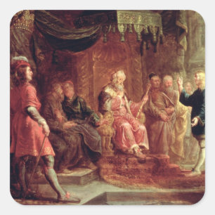 Daniel interpretiert Nebuchadnezzars ersten Traum Quadratischer Aufkleber