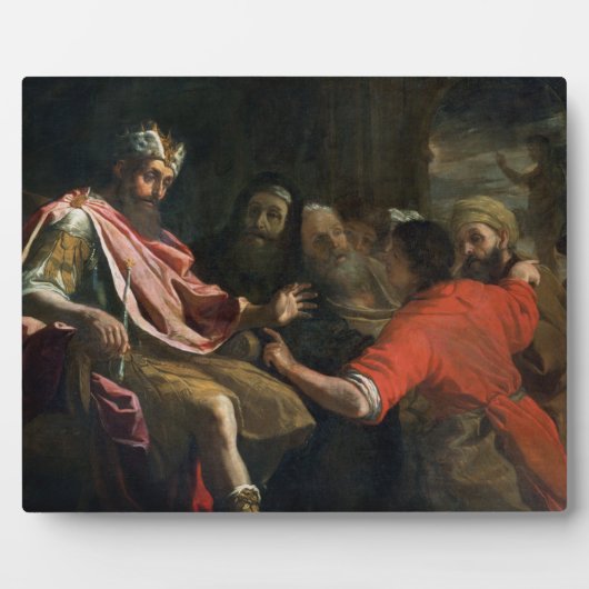 Daniel interpretiert Nebukadnezzars ersten Traum ( Fotoplatte (Vorderseite)