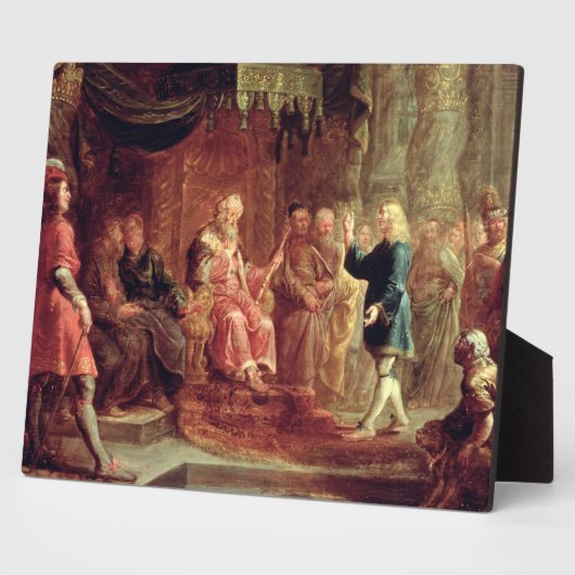 Daniel interpretiert Nebukadnezzars ersten Traum ( Fotoplatte (Seite)