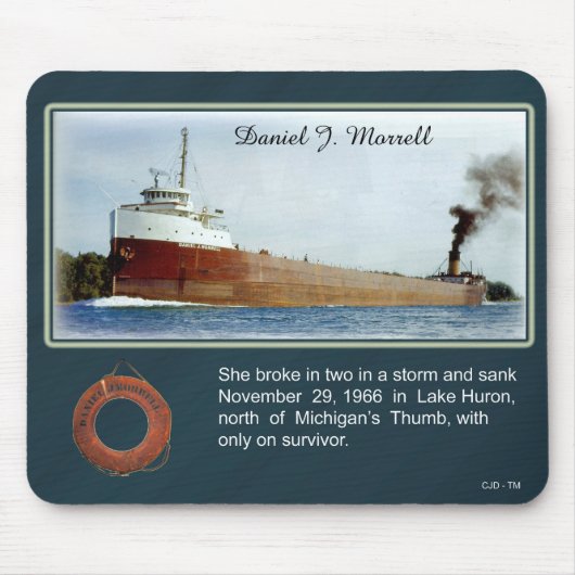 Daniel J. Morrell Schiffswrak Mousepad (Vorne)