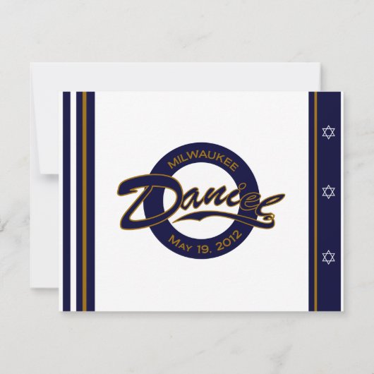 Daniel Jake Custom Einladung (Rückseite)