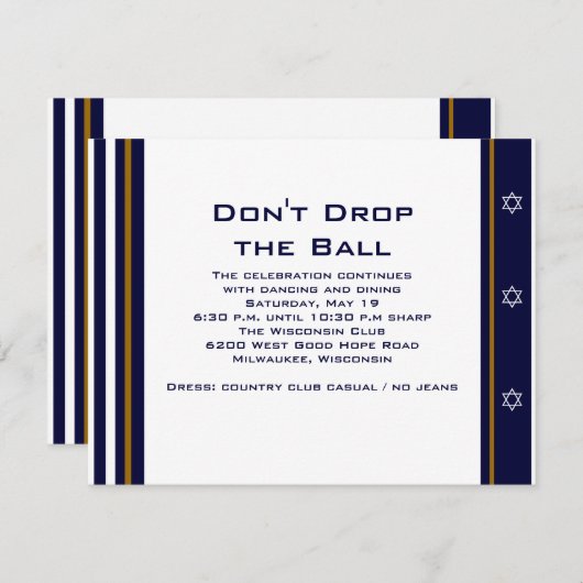 Daniel Jake Custom Einladung (Vorne/Hinten)