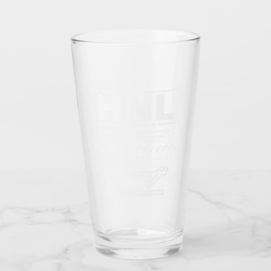 Daniel K. Inouye Int'l Airport HNL Glas (Rückseite)