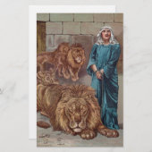 Daniel Lions Den Briefpapier (Vorne/Hinten)