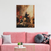 Daniel Maclise malt sein Wandgemälde Leinwanddruck (Insitu (Wohnzimmer))