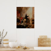 Daniel Maclise malt sein Wandgemälde Poster (Küche)