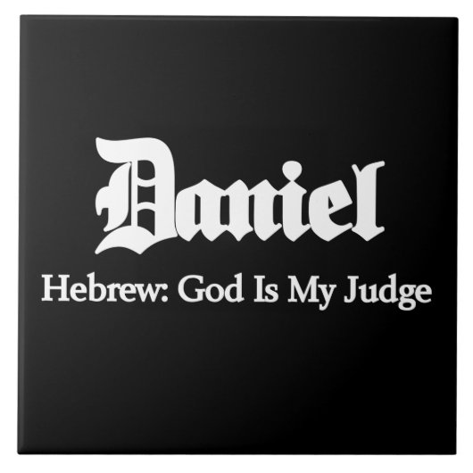 Daniel Meaning Fliese (Vorderseite)
