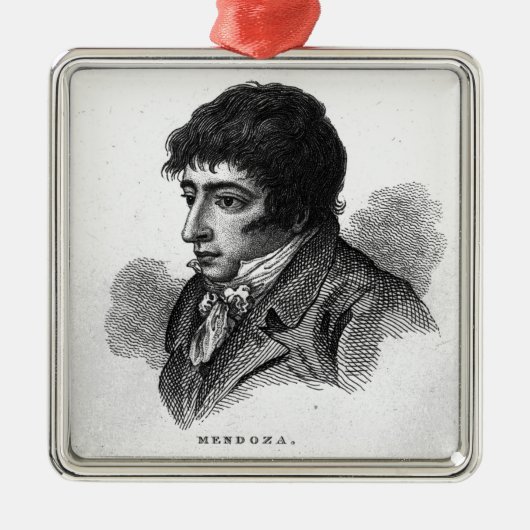 Daniel Mendoza Silbernes Ornament (Vorne)