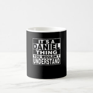 DANIEL Nachname Personalisiertes Geschenk Kaffeetasse