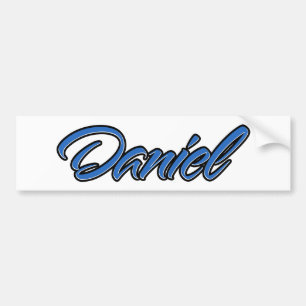 Daniel Name blaue Aufkleber Sticker Autoaufkleber
