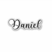 Daniel Name - Handgeschriebene Kalligrafie Aufkleber (Vorderseite)