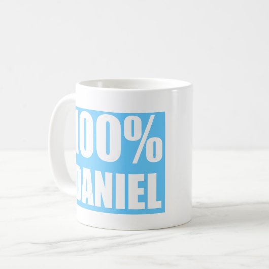 Daniel Name Kaffeetasse (Vorderseite Links)