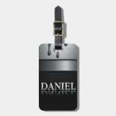 Daniel Name mit tröpfelndem flüssigem Metall Gepäckanhänger (Vorderseite vertikal)