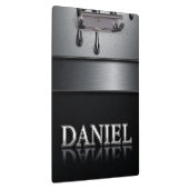 Daniel Name mit tröpfelndem flüssigem Metall Klemmbrett (Rechts)