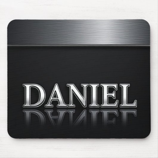 Daniel Name mit tröpfelndem flüssigem Metall Mousepad (Vorne)