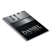 Daniel Name mit tröpfelndem flüssigem Metall Notizblock (Rechte Seite)