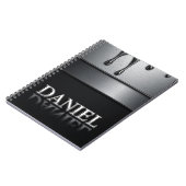 Daniel Name mit tröpfelndem flüssigem Metall Notizblock (Linke Seite)