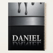 Daniel Name mit tropfendem flüssigem Metall Planer (Rückseite)