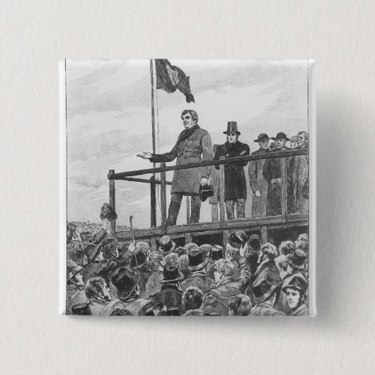 Daniel O'Connel bei der Sitzung an der Ordnung Button (Vorderseite)