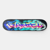 DANIEL Personalisiertes individuelles Graffiti-Ska Skateboard (Horizontal)