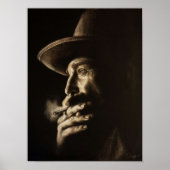 Daniel plainview Holzkohle Poster (Vorne)