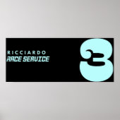 Daniel Ricciardo Alle guten SeafoamPurpl Poster (Vorne)