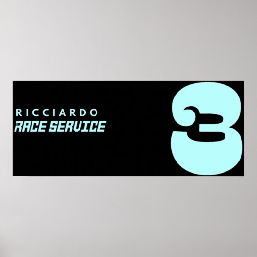 Daniel Ricciardo Alle guten SeafoamPurpl Poster (Vorne)