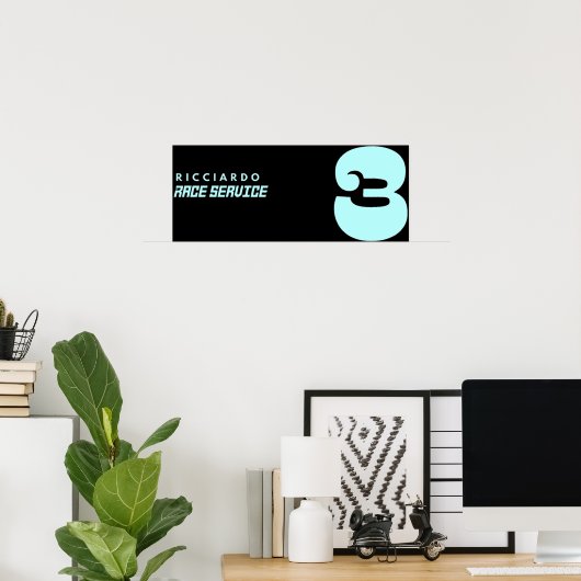 Daniel Ricciardo Alle guten SeafoamPurpl Poster (Heimbüro)