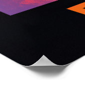 Daniel Ricciardo-Porträt mit Formel-1-Auto Poster (Ecke)